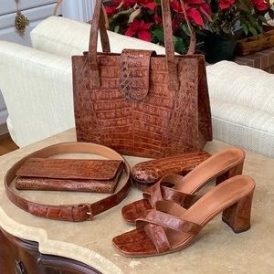 Genuine Custom Made ALLIGATOR Bag 5 Piece Set